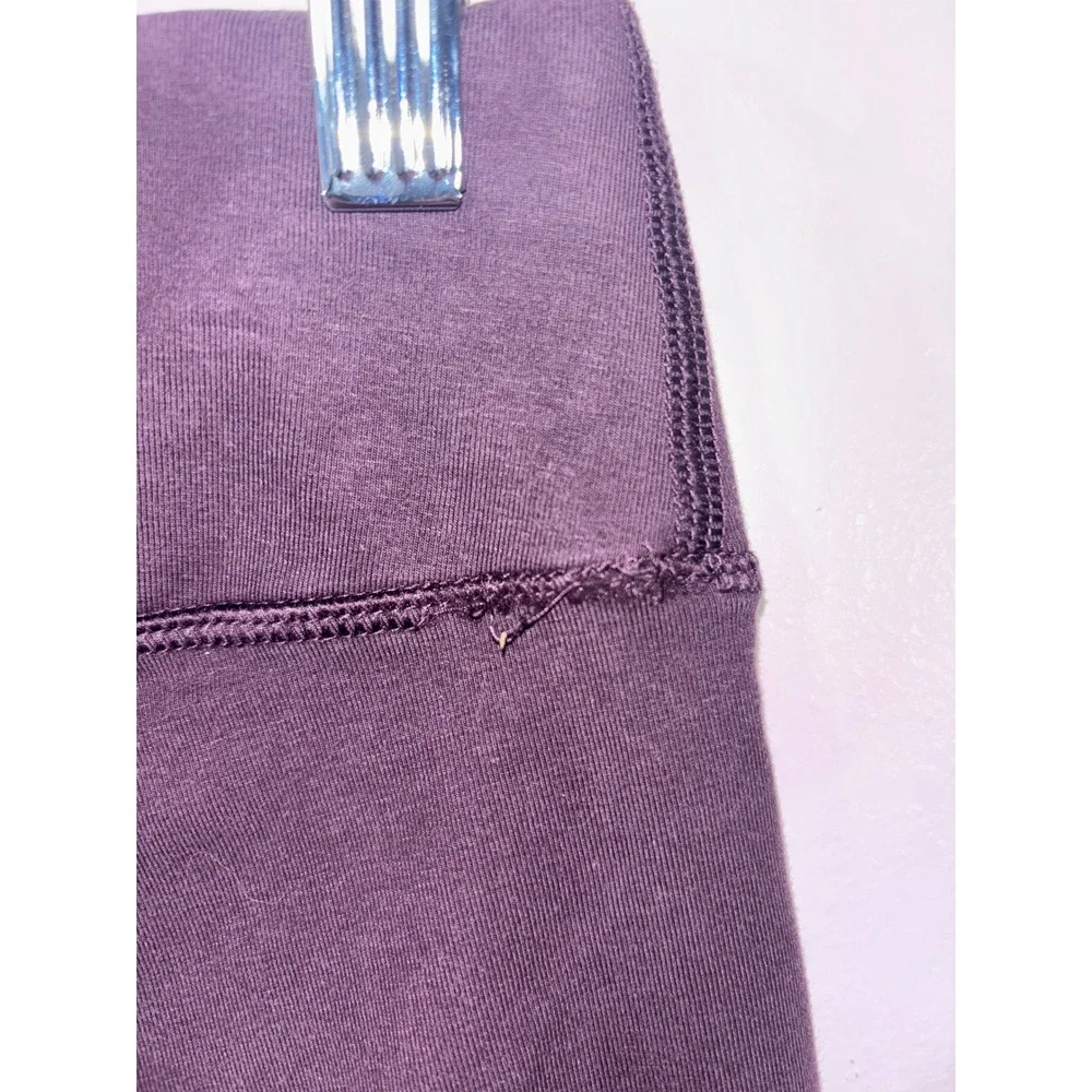 Pact Organic Cotton Leggings Women Sz M Purple Sustainable Yoga Pants Perfect - Picture 5 of 6